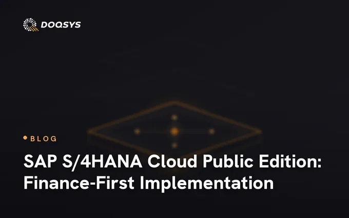 SAP S/4HANA Cloud Public Edition: Finance-First Implementation